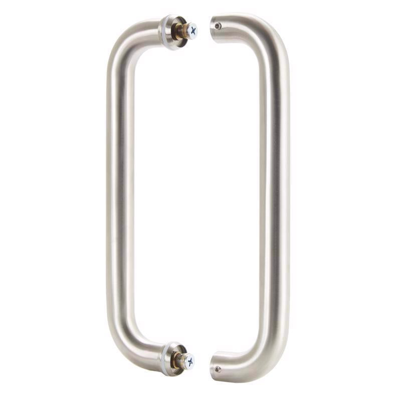 Brinks 12 in. L Satin Silver Stainless Steel Door Pull
