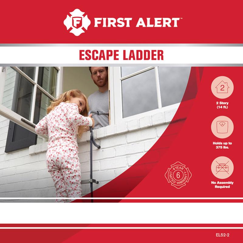First Alert 14 ft. H Fire Escape Ladder 375 lb. capacity