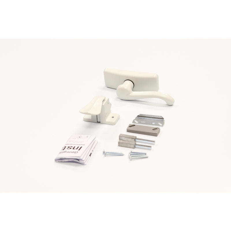 Larson Georgian White Zinc Lever Latches 1 pk