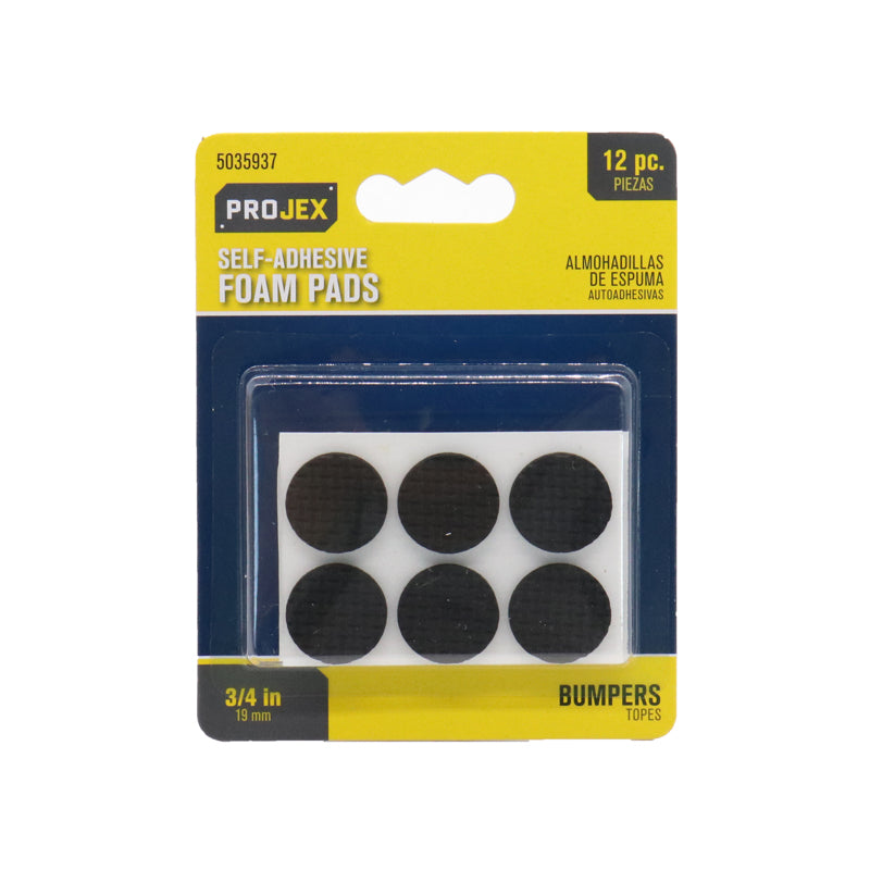 FOAM PAD NS 3/4" RND12PK
