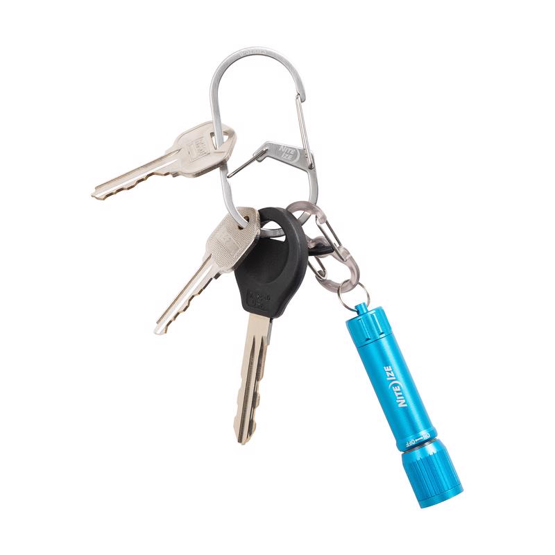 Nite Ize G-Series Stainless Steel Silver Dual Chamber Carabiner