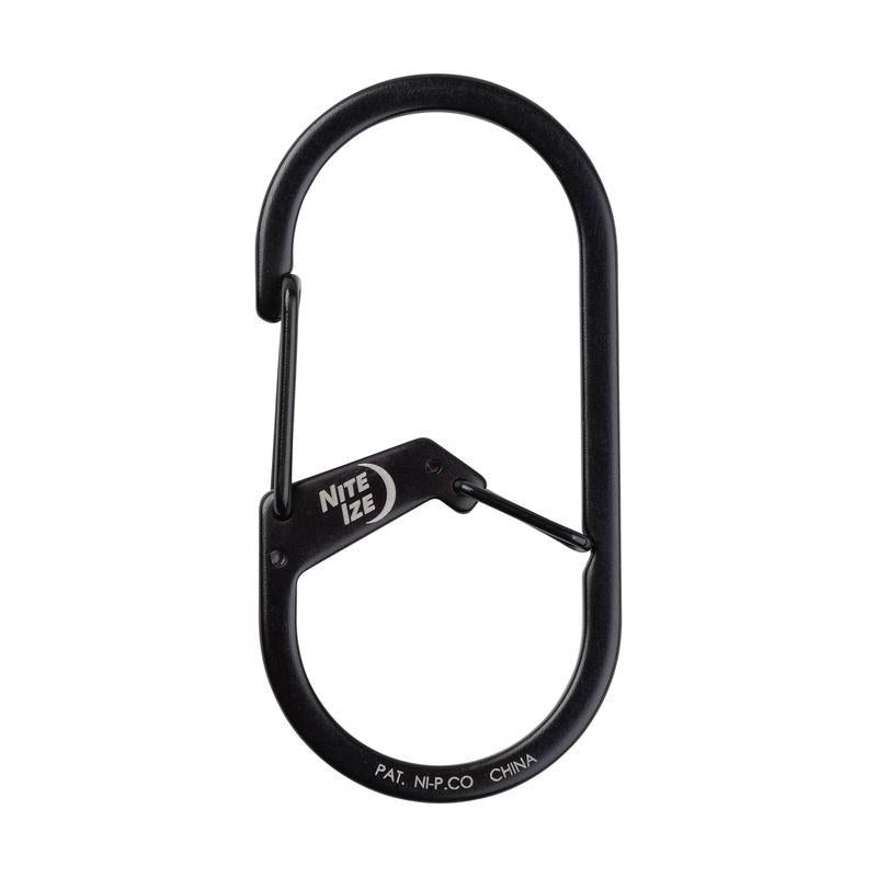 Nite Ize G-Series Stainless Steel Black Dual Chamber Carabiner