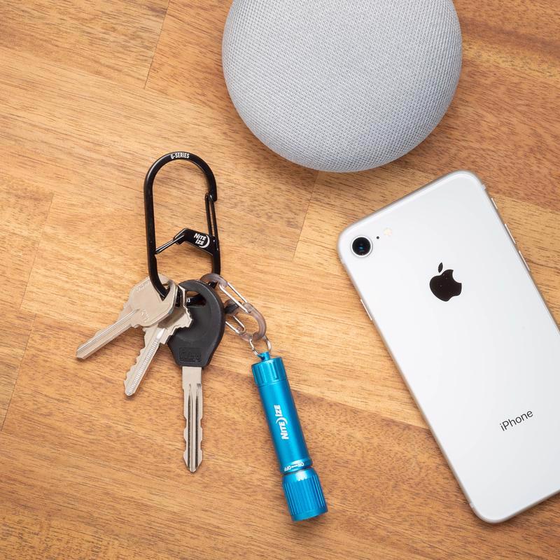 Nite Ize G-Series Stainless Steel Black Dual Chamber Carabiner