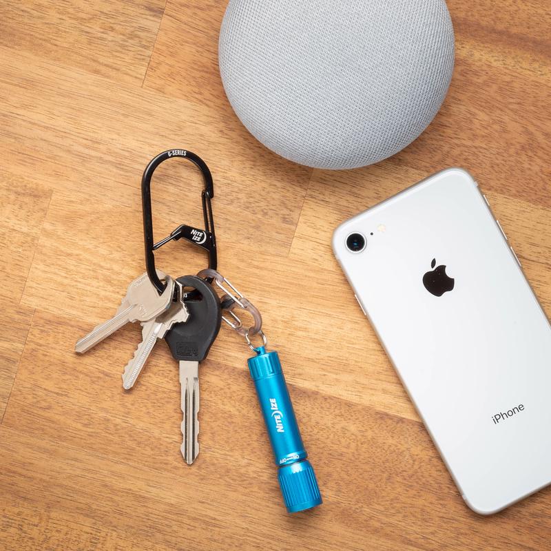 Nite Ize G-Series Stainless Steel Black Dual Chamber Carabiner