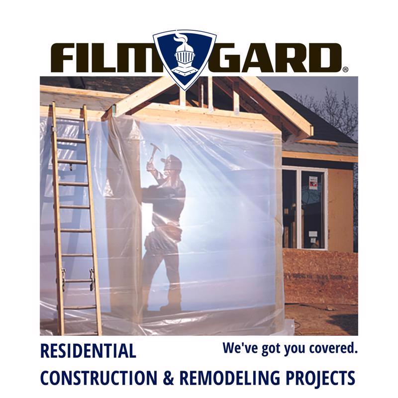 Film-Gard 10 ft. W X 50 ft. L X 6 mil Professional Grade Polyethylene Sheeting 1 pk