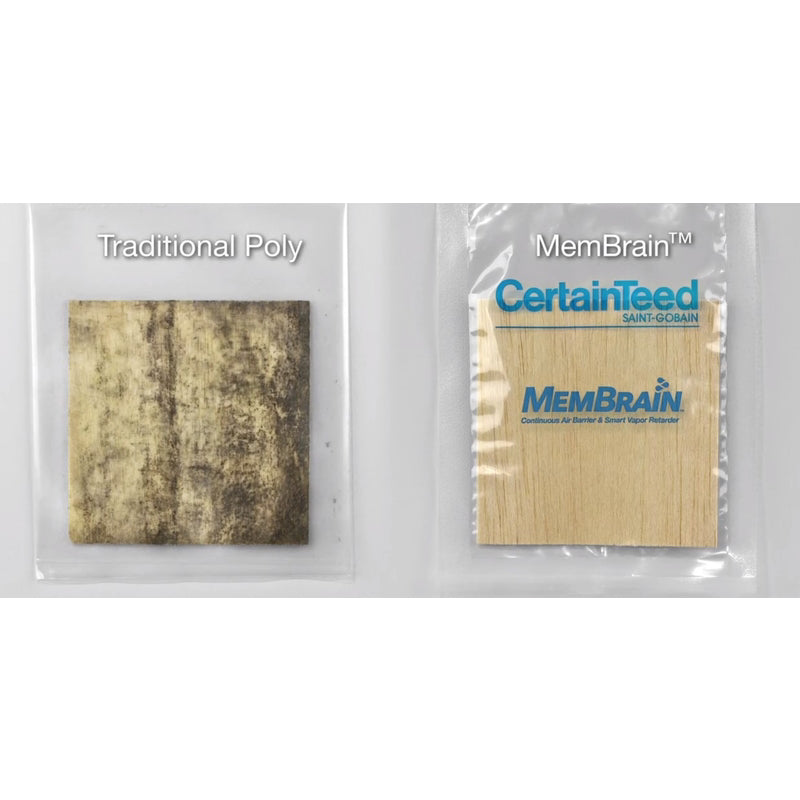 CertainTeed MemBrain 9 ft. W X 100 ft. L Air Barrier and Smart Vapor Retarder Roll 933 sq ft