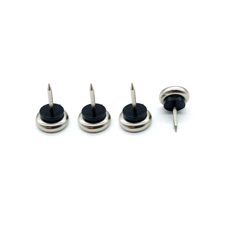 Projex Silver 7/8 in. Nail-On Nickel Chair Glide 4 pk