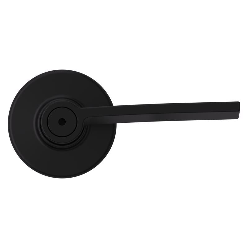Kwikset Ladera Matte Black Bed and Bath Lever Right or Left Handed