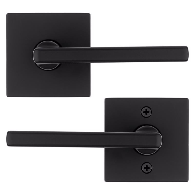 Kwikset Halifax Matte Black Passage Lever Right or Left Handed