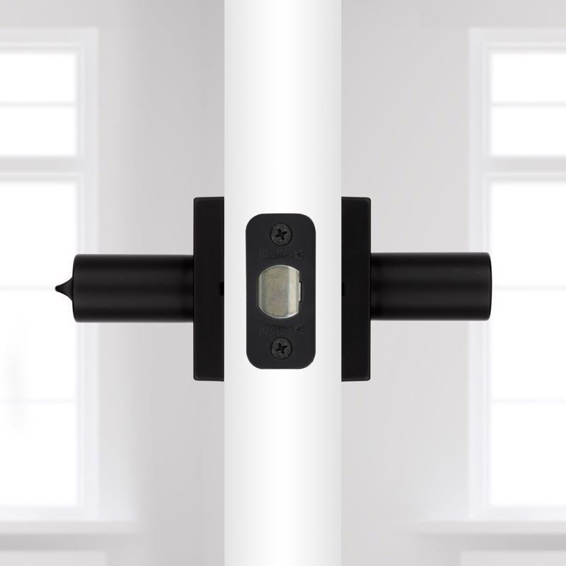 Kwikset Halifax Matte Black Keyed Entry Lever 2-3/4 in.
