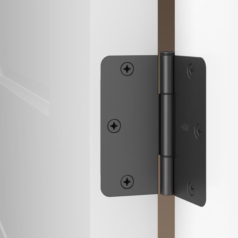 National Hardware Squeak Guard 3.5 in. L Matte Door Hinge 3 pk