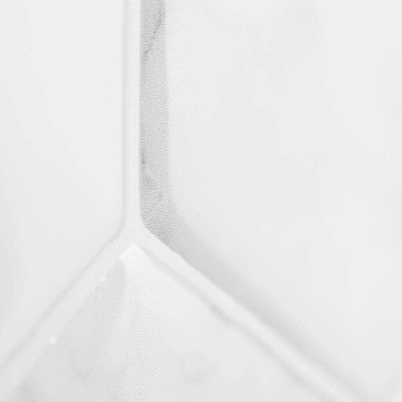 Smart Tiles 9.56 in. W X 10.61 in. L White Glazed Vinyl Adhesive Wall Tile 4 pc