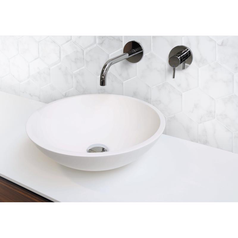 Smart Tiles 9.56 in. W X 10.61 in. L White Glazed Vinyl Adhesive Wall Tile 4 pc