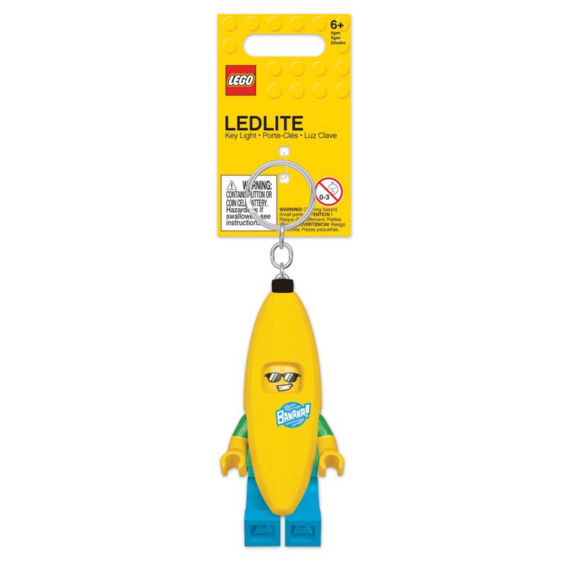 LEGO Classic Plastic Multicolored Banana Keychain Light