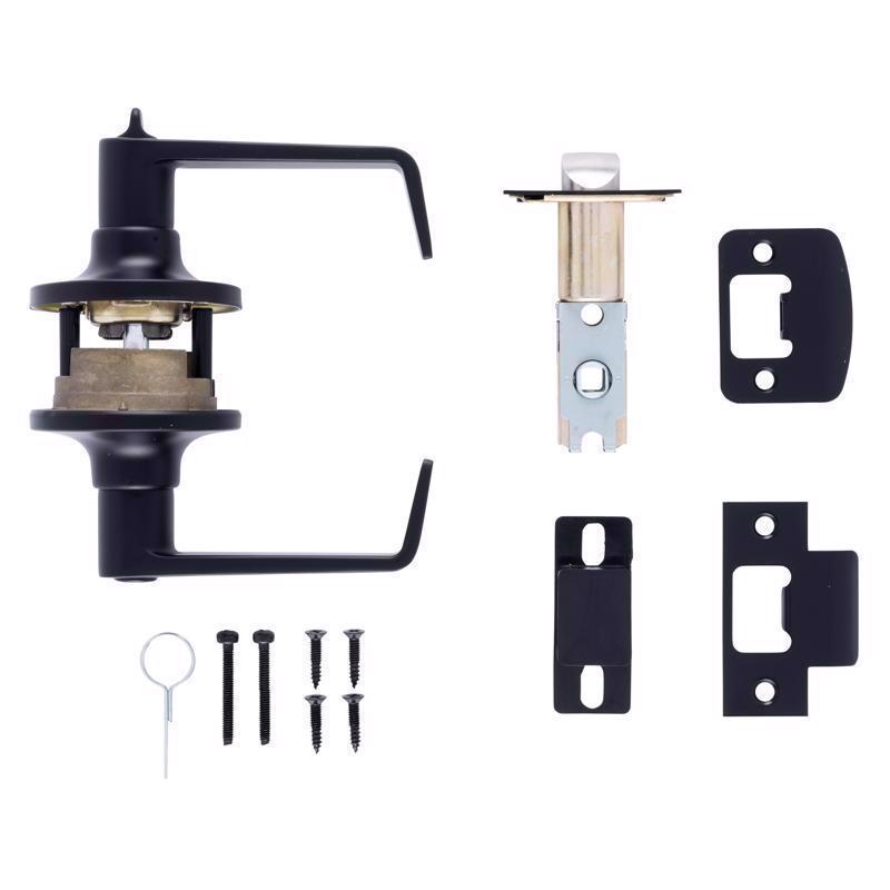 Brinks Commercial Matte Black Privacy Lever Right or Left Handed