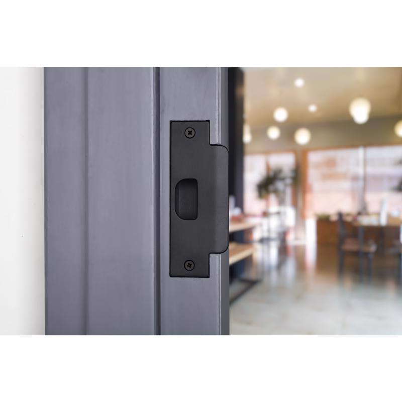 Brinks Commercial Matte Black Stainless Steel Door Strike 1 pc