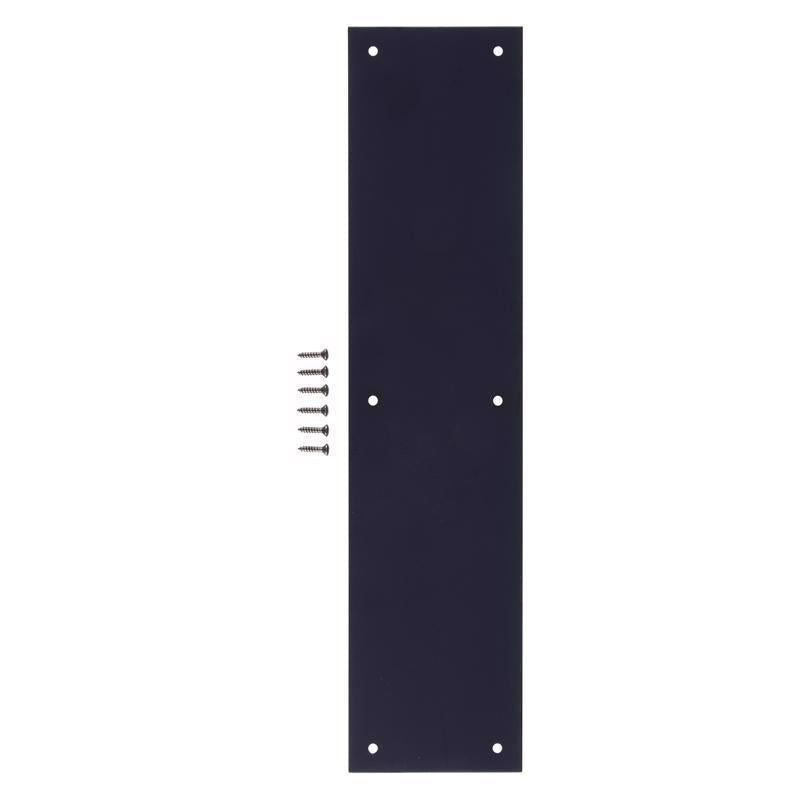 Brinks Commercial 15 in. L Matte Black Stainless Steel Push Plate