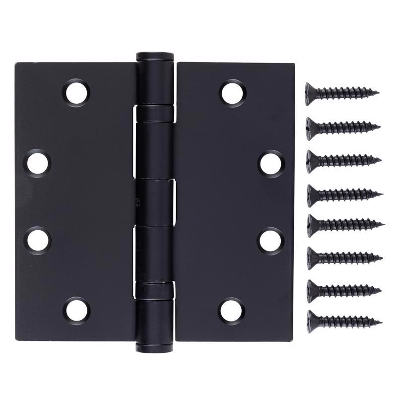 Brinks Commercial 4.5 in. L Black Door Hinge 1 pk