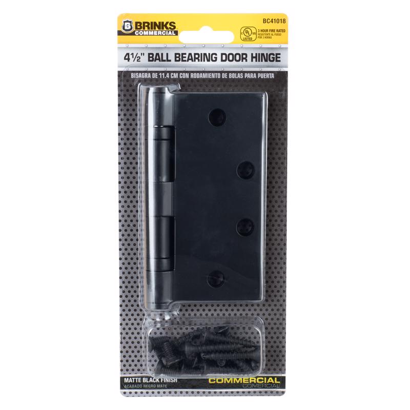 Brinks Commercial 4.5 in. L Black Door Hinge 1 pk