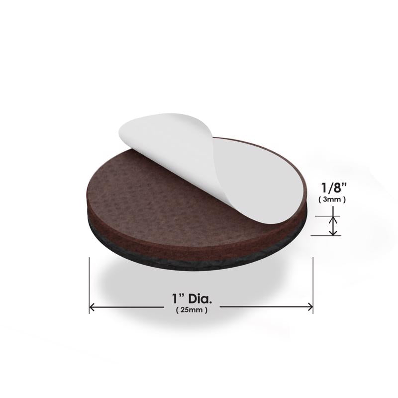 Slipstick Gorillapads Furniture Gripper 1 in. W X 1 in. L Rubber Black 16 pk