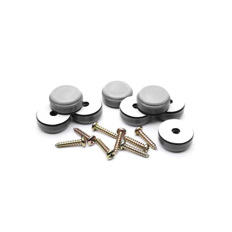 Slipstick GorillaGlides Gray 1 in. Screw-On Plastic Chair Glide 8 pk