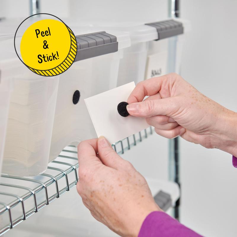 Wrap-It Stick 'Em Small Plastic Hook and Loop Fastener 0.75 in. L 50 pk