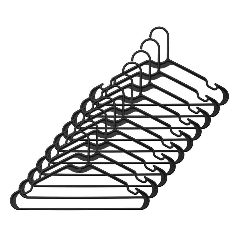 HANGER PLASTIC BLCK 10PK