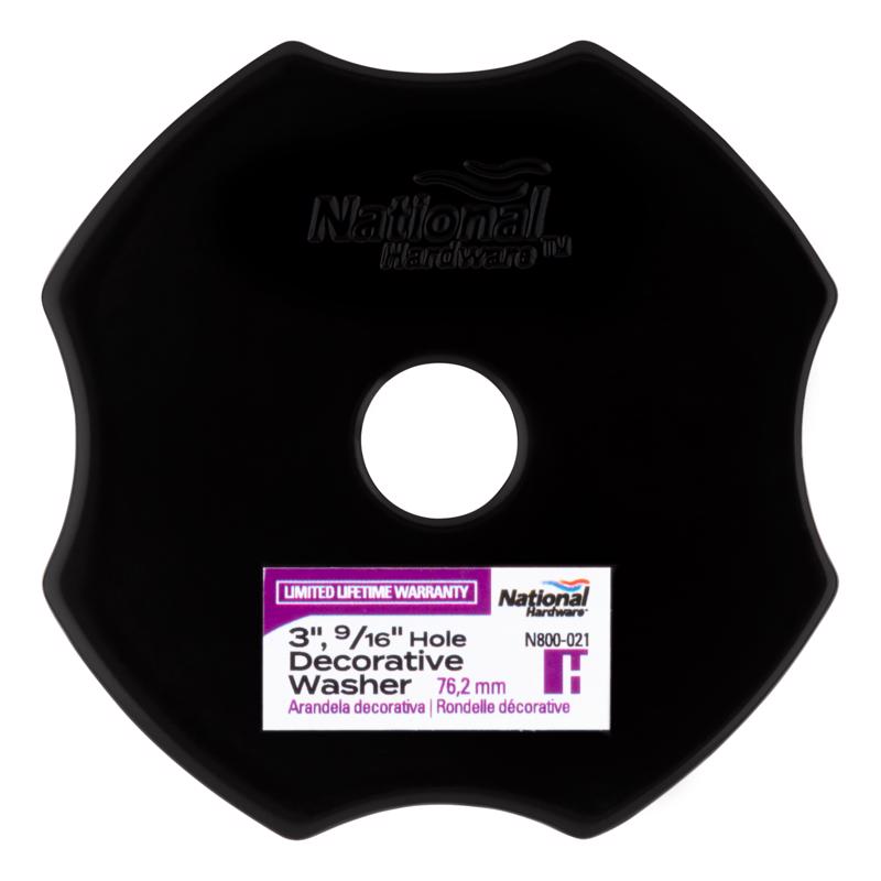 National Hardware Hartley Storm Shine 3 in. Decorative Washer 1 pk