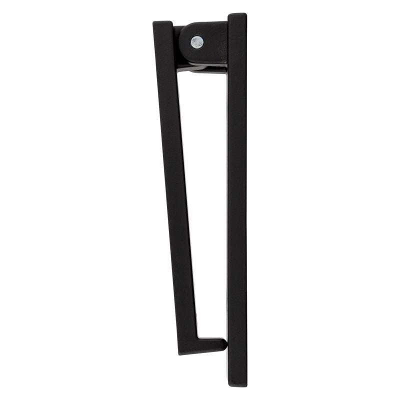 National Hardware Reed 4.75 in. L Matte Black Brass Door Knocker