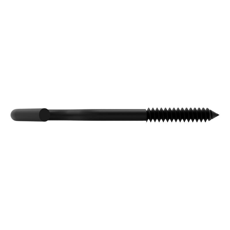 National Hardware Medium Storm Shine Black Steel 4-1/4 in. L Screw Hook 60 lb 1 pk