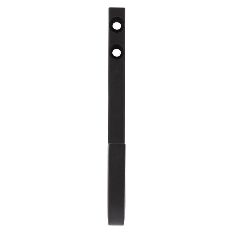 National Hardware Reed Medium Matte Black Black Steel 4 in. L Hook 60 lb 1 pk