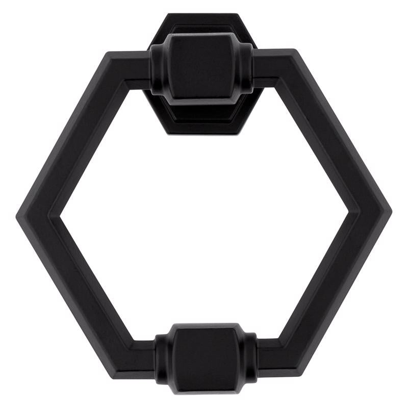 National Hardware Powell 4 in. L Matte Black Die Cast Zinc Door Knocker