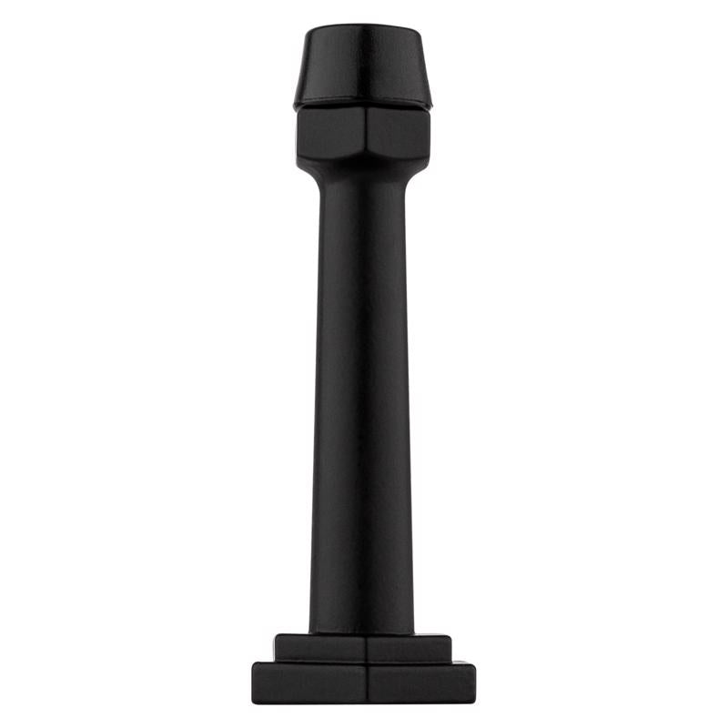 National Hardware Powell 5/8 in. W X 3-19/32 in. L Zinc Matte Black Door Stop Mounts to door and wal