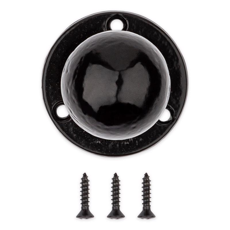 National Hardware 2.87 in. L Matte Black Steel Knob Pull