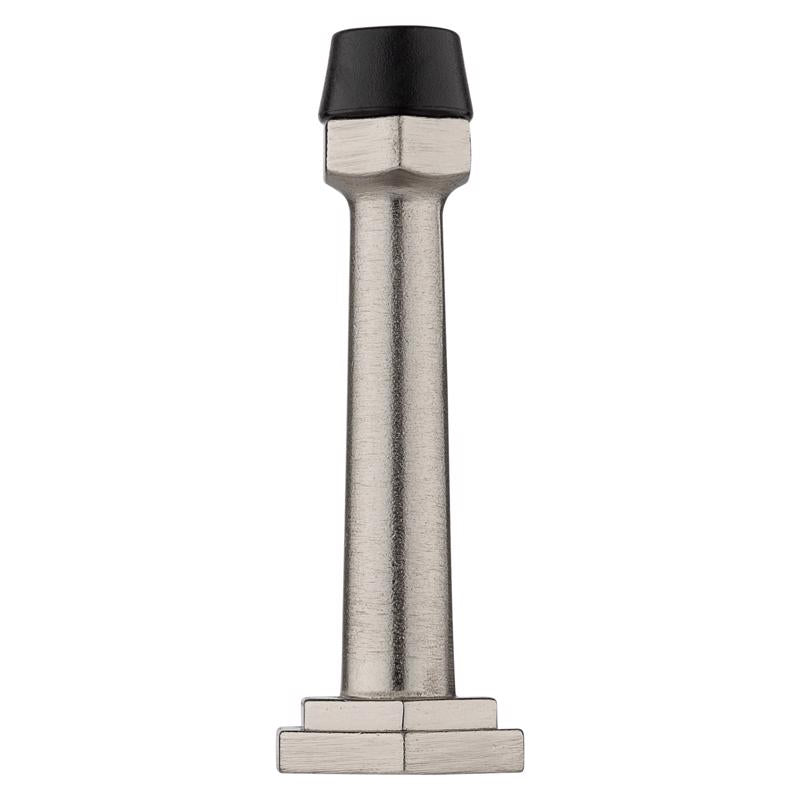 National Hardware Powell 5/8 in. W X 3-19/32 in. L Zinc Satin Nickel Silver Door Stop Mounts to door