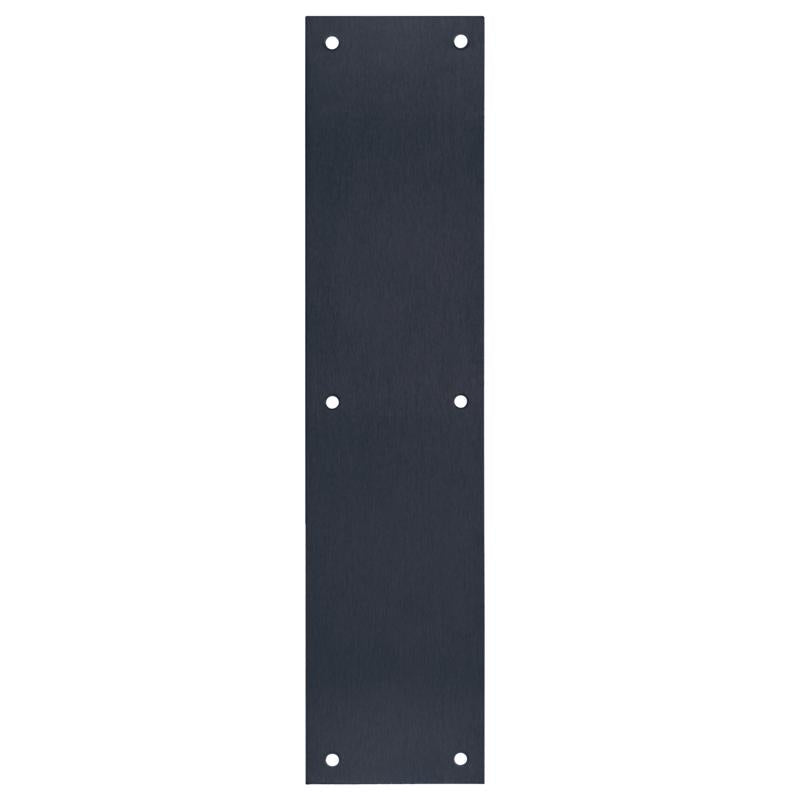 PUSH PLATE MBLK 3.5X15"