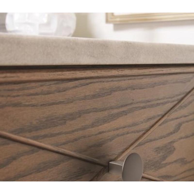 Amerock Riva Oval Cabinet Knob 1-1/4 in. D 1-1/16 in. Satin Nickel 1 pk