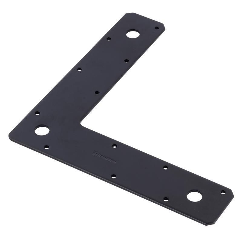 CORNER PLATE STL BLK 9"