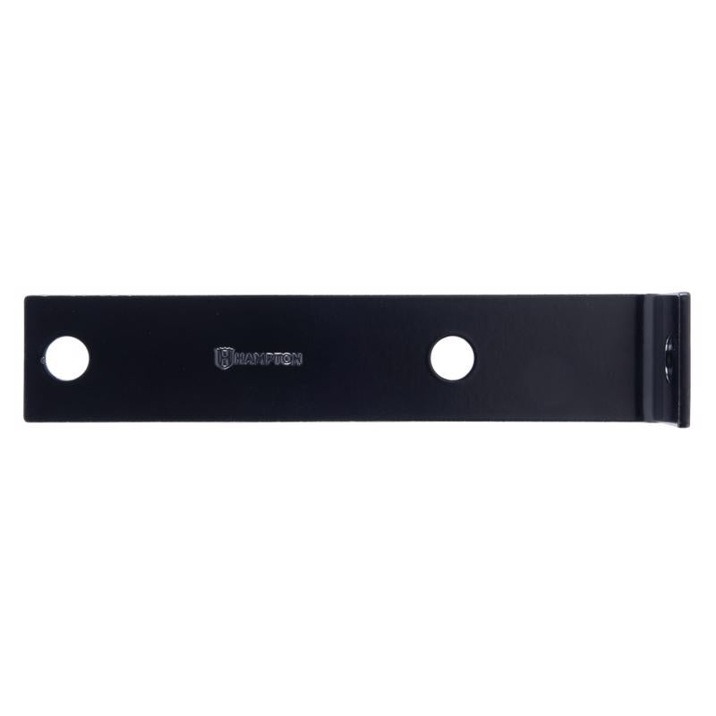 Hampton 1.5 in. H X 7.5 in. W X 1/8 in. D Black Steel Inside/Outside Corner Brace