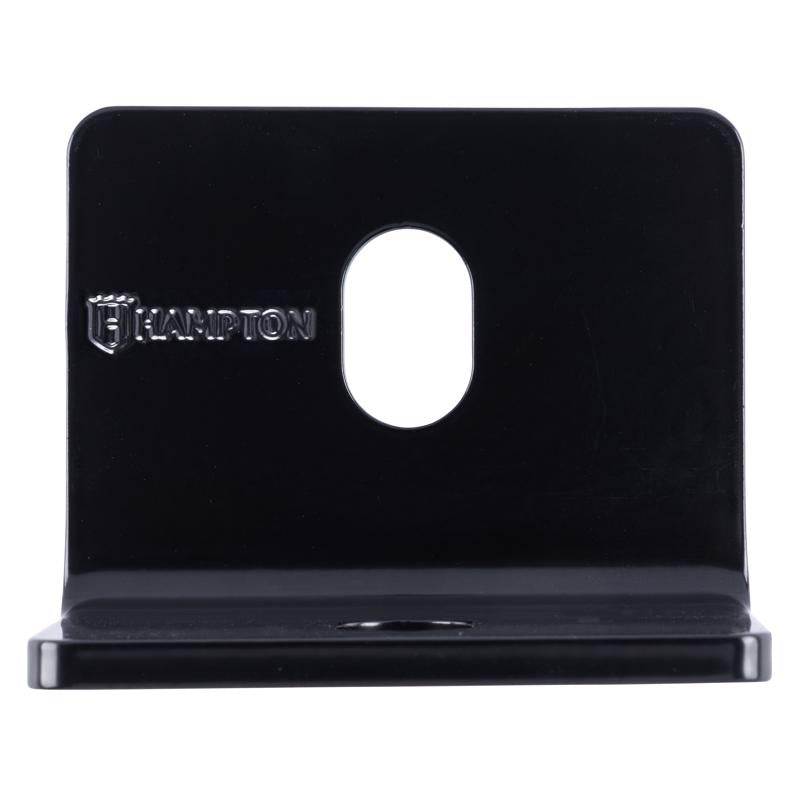 Hampton 2.4 in. H X 3 in. W X 3/16 in. D Black Steel Inside/Outside Corner Brace