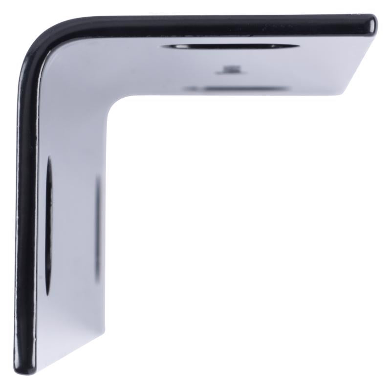 Hampton 7 in. H X 2.10 in. W X 1/8 in. D Black Steel Inside/Outside Corner Brace