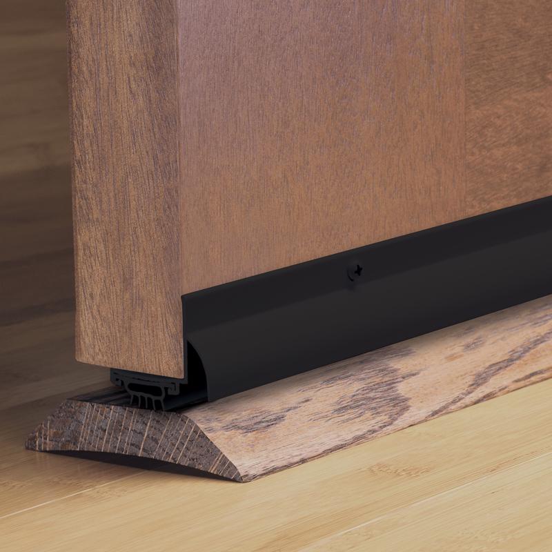 M-D Building Products Black Aluminum Door Bottom For Doors 36 in. L X 1.25 in.