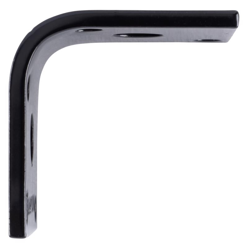 Hampton 1.5 in. H X 1.65 in. W X 1/8 in. D Black Steel Inside/Outside Brace