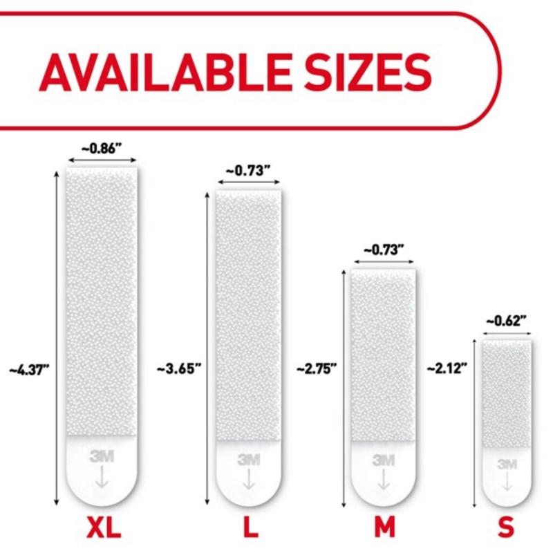 3M Command White Picture Hanging Strips 20 lb 4 pair