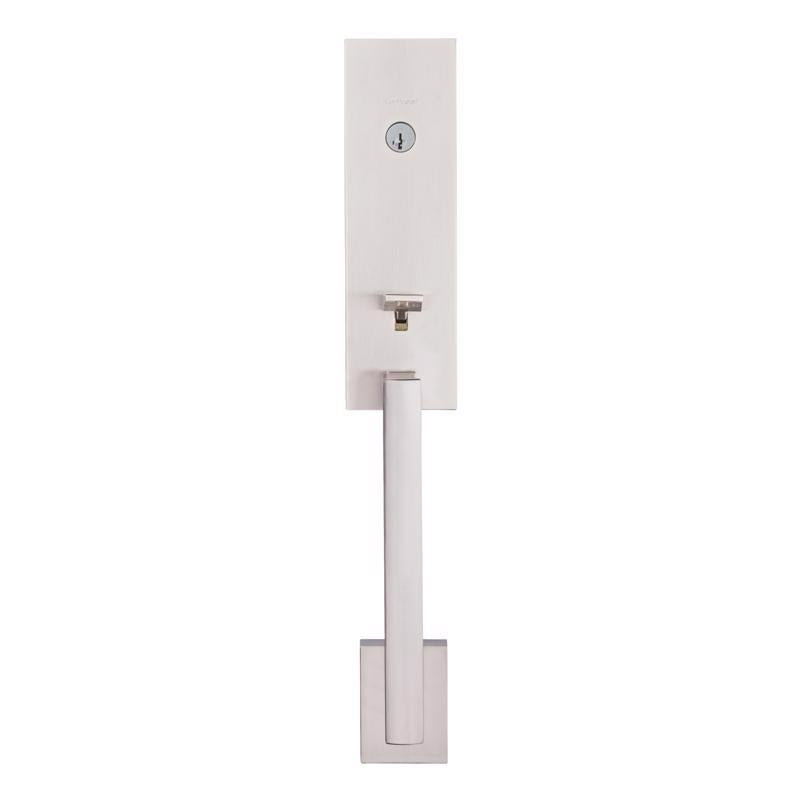 Kwikset Vancouver Satin Nickel Entry Handleset 1-3/4 in.