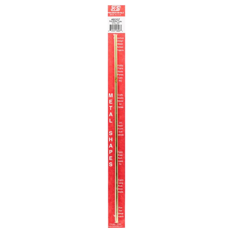 BRAS TUBE ROUND 12X3/16"