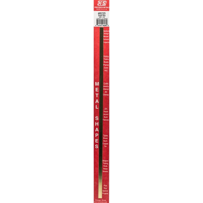 METAL STRIP BRASS 0.25"