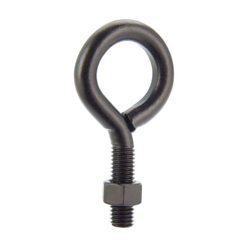 Wright 1/2 in. X 4 in. L Black Steel Eyebolt Nut Included