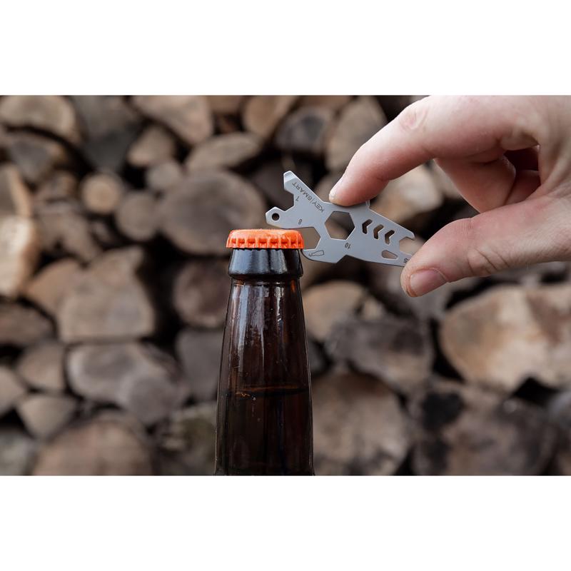 KeySmart AllTul Stainless Steel Silver Shark Multi-Tool Key