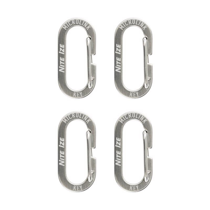 Nite Ize Micro Link Stainless Steel Silver Carabiner Key Chain